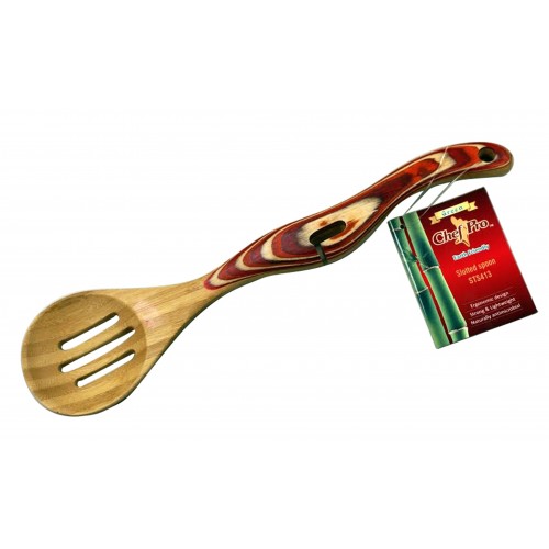 Chef Pro Green Slotted Spoon STS413